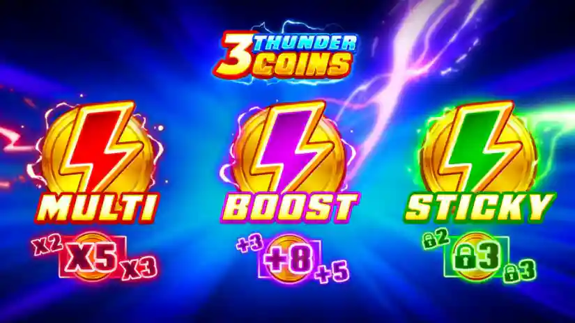 3 썬더 코인스 Multi Boost Sticky 기능