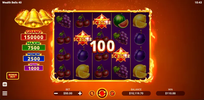 웰스 벨즈 40 스캐터 심볼