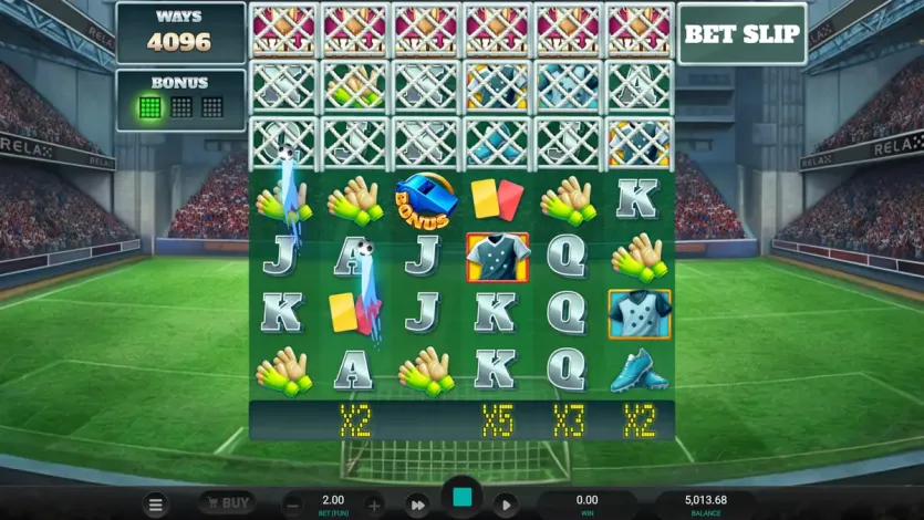 월드 클래스 킥오프 드림 드롭 6릴 4행 기본 화면