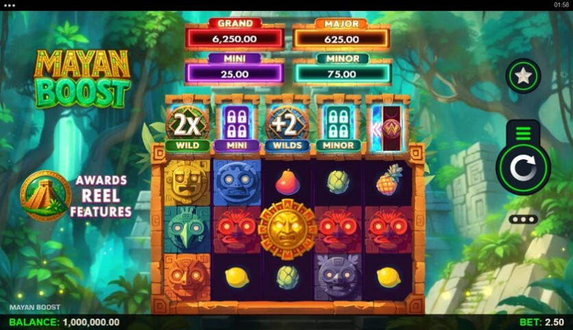 마얀 부스트 Mayan Boost 슬롯 화면